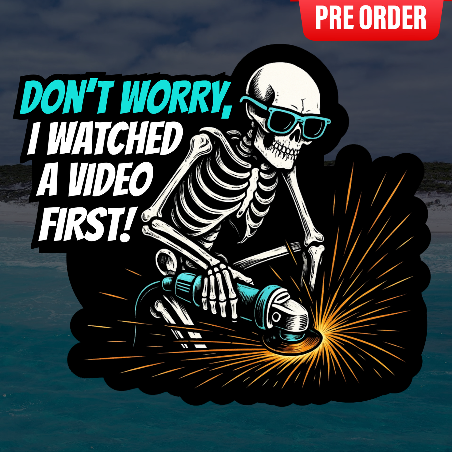 Don't Worry Woven Velcro Patch