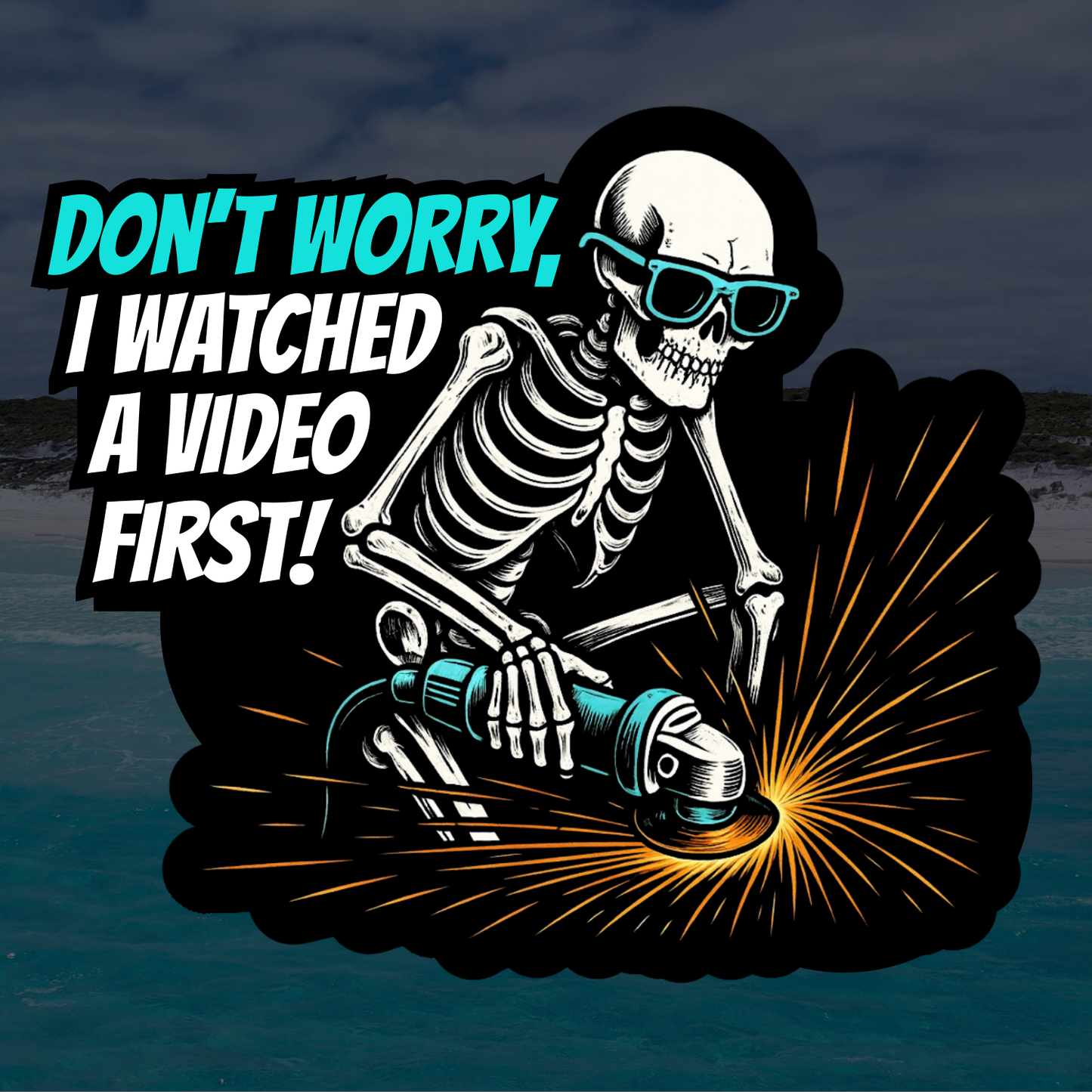 Don't Worry Woven Velcro Patch